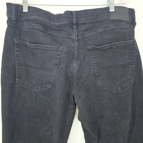 Lucky Brand Black Vintage Straight Denim Jeans Hemmed 38 x 30 - Picture 7 of 10